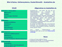 Tablet Screenshot of dualzahlen.de